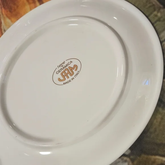 Elegant Blue and Gold Decorative Plate - Picture 2 of 4